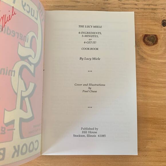 The Lucy Miele Cookbook SIGNED 1988 Paperback 6-5-4 Midwest - Picture 12 of 12